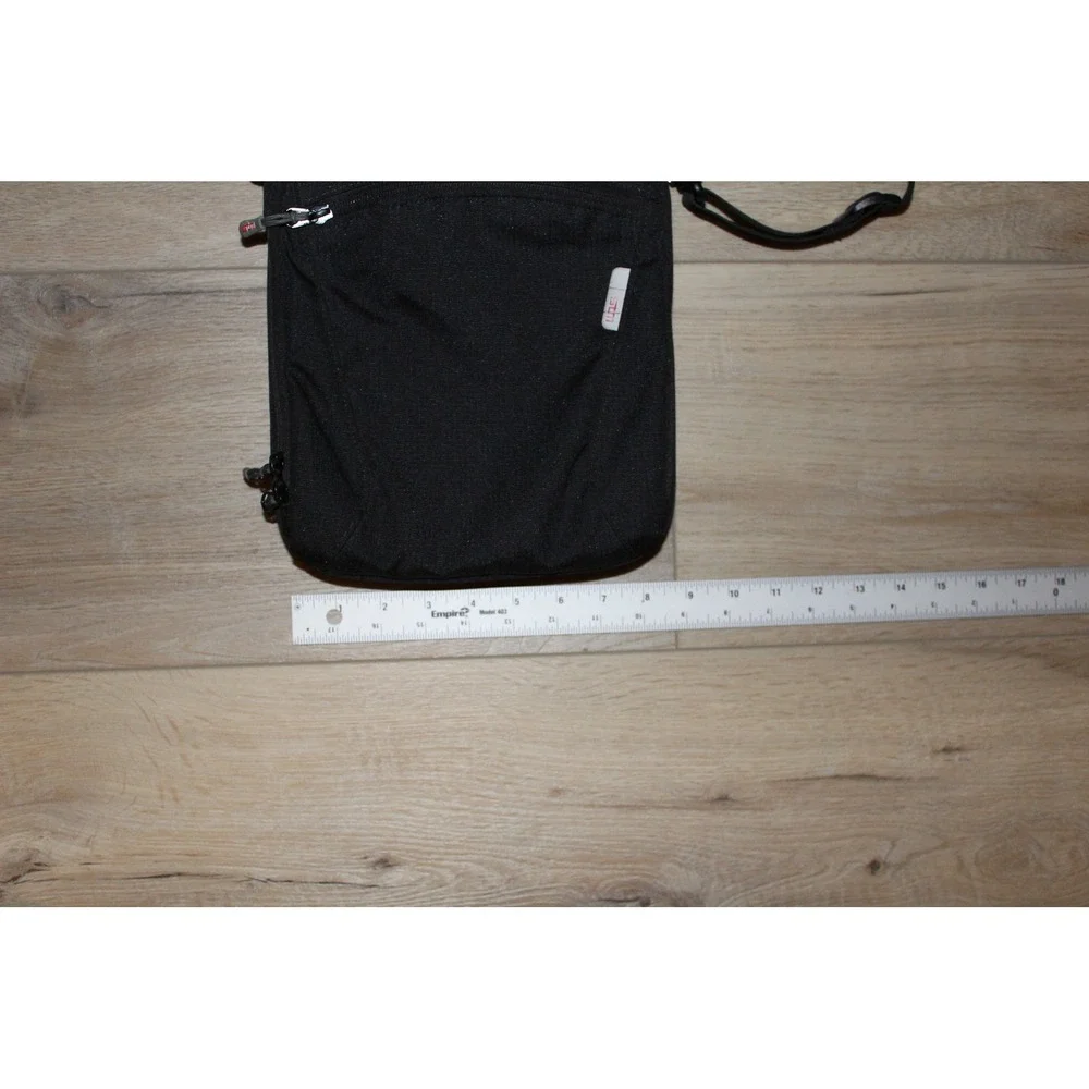 STM Black Nylon Vertical Messenger Crossbody Tablet Tech‎ Bag Organizer Utility